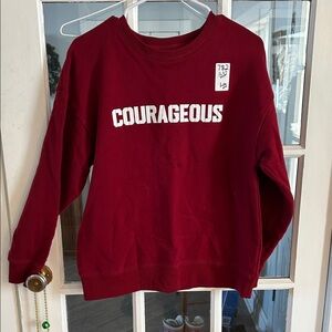 782.   Courageous Red Sweatshirt